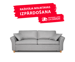 Sofa SONIA (Dvigulė, ištraukiama) (Pilka) Sofa SONIA (Dvigulė, ištraukiama) (Pilka)